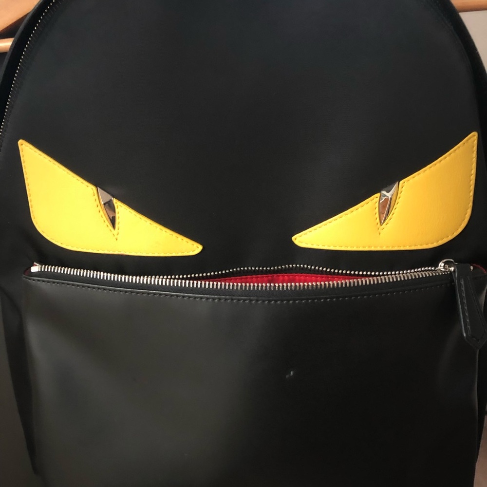 Fendi backpack leather black w/ original receipt